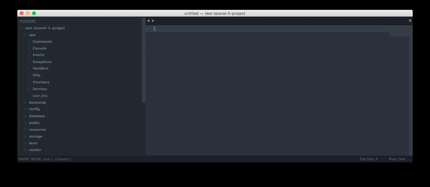 Laravel 5 Dateistruktur