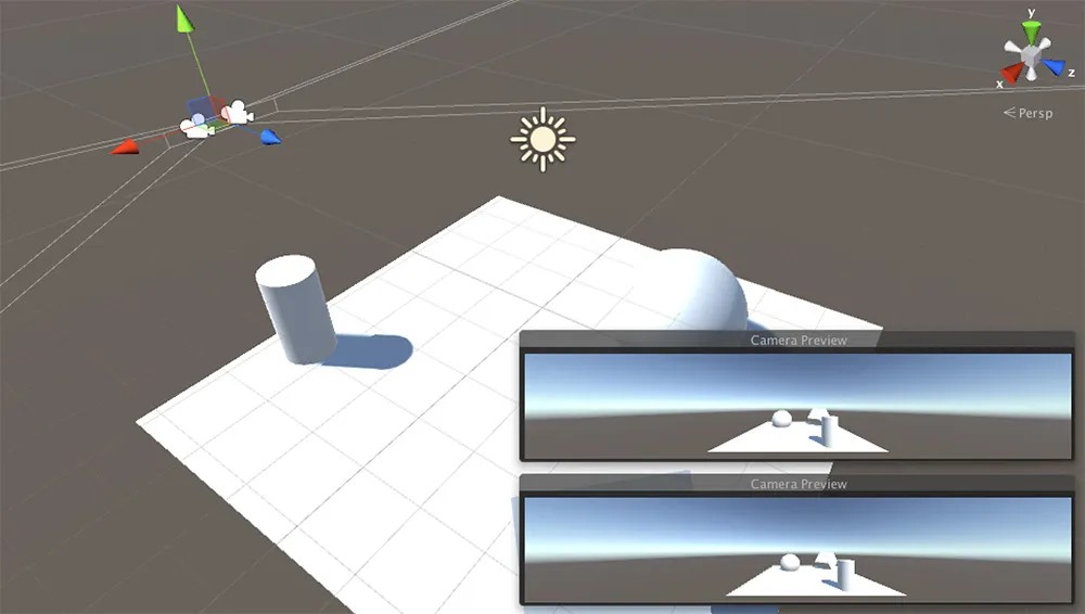 Screenshot from 3D engine showing perspective