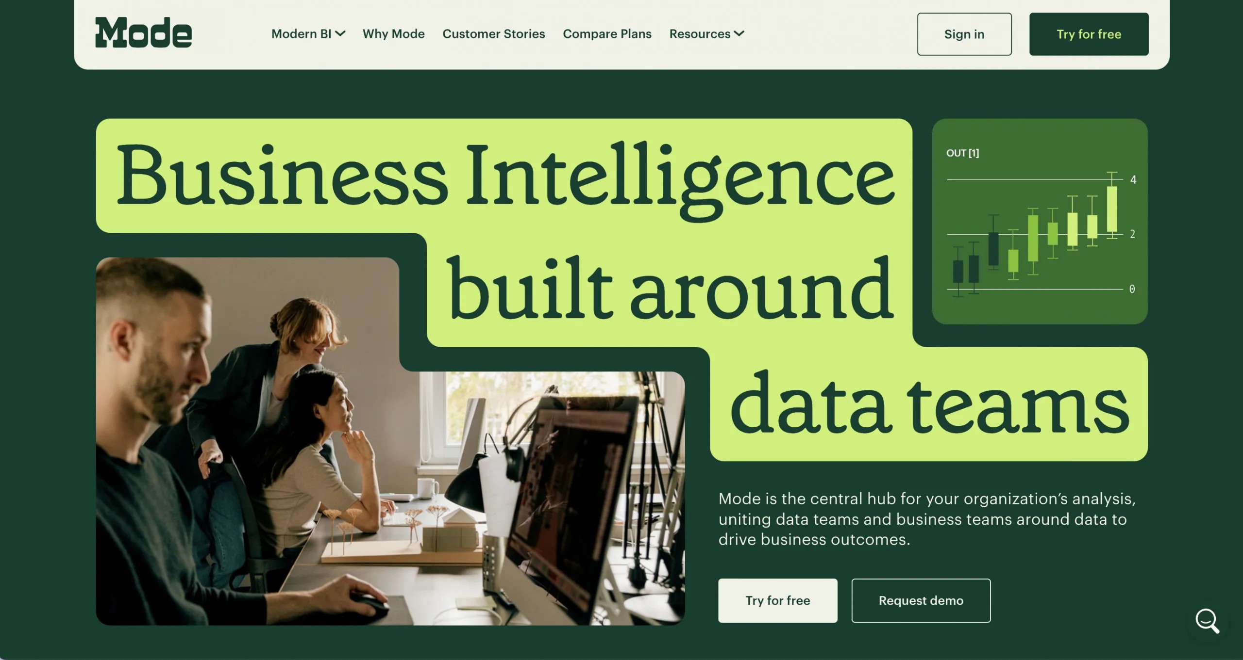 Grüne Seite mit hell hinterlegter Serifenschrift über mehrer Zeilen versetzt