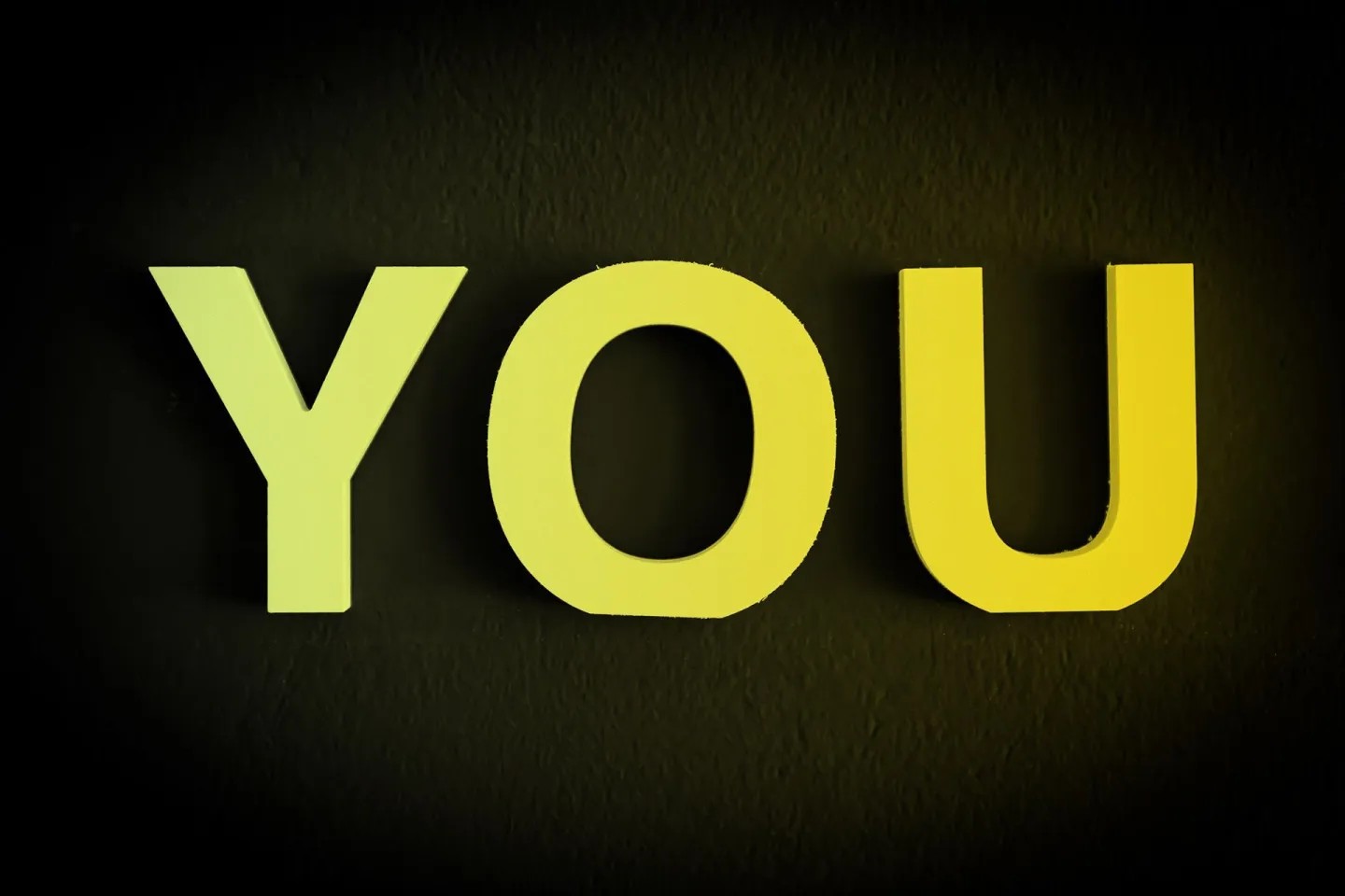 Buchstaben YOU