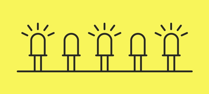 Blog article image IoT display showing illustration of a LED